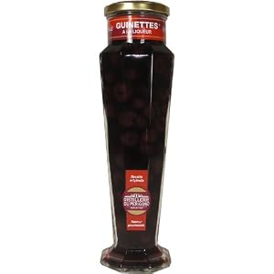 Les Parisiennes Semi candied cherries in Kirsch Brandy 575 g 18.5 oz glass jar