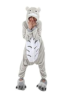 SaiDeng Kigurumi Pajamas Unisex Adult Cosplay Costume Animal Size S Totoro