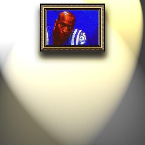 Completely Handpainted American Football Sport Painting, Custom Order FL5453, Oil on Canvas, with Option to Paint Jerry, Brett & Co. from Any Other Favorite Photograph or Picture, Unframed, Size 15'' x 23