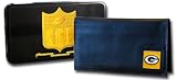 Green Bay Packers NFL Genuine Leather Checkbook Cover