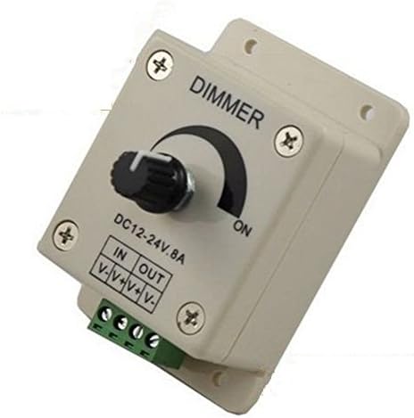 TonLong DC 12V-24V 8A Manual Dimmer Adjustable Brightness for Single Color 3528 5050 Led Light, led strip light