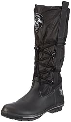 U.S.Polo ALANA NYLON LEATHER 57.4140W1.USSB, Damen Stiefel, Schwarz (Black 62), EU 37