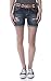WallFlower Juniors Luscious Curvy Destructed Denim Mid Thigh Shorts
