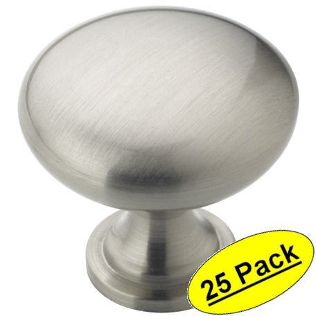 Amerock BP53005-G10 Allison Satin Nickel Round Cabinet Knob 25 Pack