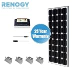 Complete Solar Kit 100W:100W Solar Panel+10 Solar cables+PWM 10A Charge Controller+Z Bracket