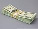 PROP MONEY USED STAINED & DISTRESSED LOOK $50,000 Blank Paper Filler Pack for Movie, TV, Videos, Advertising & Novelty