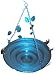 Nature's Foundry, ZBB-0301, Bird Bath, Attracts Dragonflies, Electric Aqua, Large