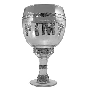 Licensed Hip Hop, Bling, Pimp Cup Stein Clear Glass
