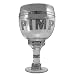 Licensed Hip Hop, Bling, Pimp Cup Stein Clear Glass