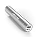 RAVPower Portable Charger 3200mAh External Battery Pack Power Bank with Ultra bright flashlight(3rd Gen Mini, iSmart Technology, Apple Adapter Not Included)for Phones, Tablets and more-Silver