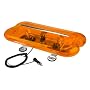Wolo Model 3550M-A Aurora Magnetic Mount Halogen Mini Bar Warning Light - Amber
