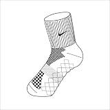 NIKE(ナイキ) テニス ハイクォーターソックス(SX4246 102) ホワイト×ブラック