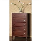 Modus Furniture Newport Five Drawer Chest, Cordovan