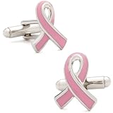 Breast Cancer Awareness Pink Ribbon Cufflinks