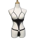 Lust by Teensy Weensy Women's Fetish Lingerie, Vamp, Black, Large/Xlarge