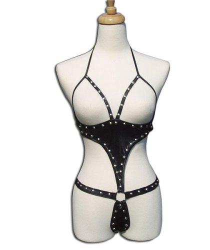 Lust by Teensy Weensy Women's Fetish Lingerie - Vamp - Black - Large Xlarge