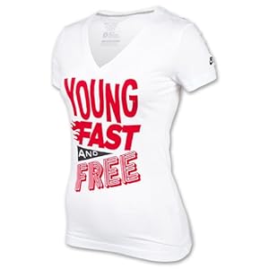 Nike Women's Young Fast Free V-Neck (Small)