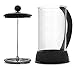 FP Coffee Maker French Press Coffee Maker w/ Glass Carafe and Sturdy Plastic Frame: 34 oz (8 cup) capacity; black