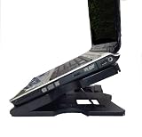 Adjustable 3 fans cooling pad with 4 USB2.0 ports for Dell, Sony, Samsung, Acer Laptops, etc - Black