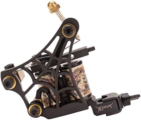 Pirat Tattoo Machine Spiderweb Liner Black Steel