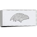 LogoArt Baltimore Ravens 7/8 Inch X 2 Inch Sterling Silver Money Clip