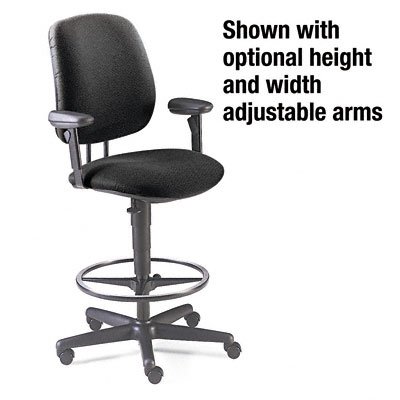 7700 Series Swivel Task stool, Black