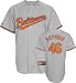 Jeremy Guthrie Jersey: Adult 2009 Majestic Road Grey Replica #46 Baltimore Orioles Jersey - X-Large