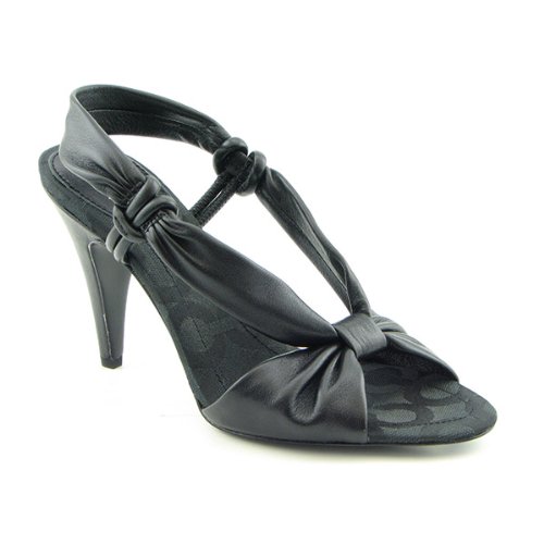 COACH Bailey Womens SZ 8.5 Black Slingbacks Open-Toe 