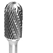 CARBIDE BUR GROBET MADE IN U.S.A. CYLINDER RADIUS END 5/32X5/8X1/4 DOUBLE CUT