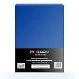 Produkt-Bild: Microfaser Jersey Spannbettlaken Spannbetttuch Royal Blau 140x200 - 160x200