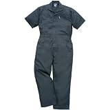 sowa(ソーワ) 半袖つなぎ 脇メッシュ T/C春夏素材 sw-39017 チャコールグレー 6L