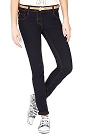 Limited Cotton Rich Denim Jeans with Belt