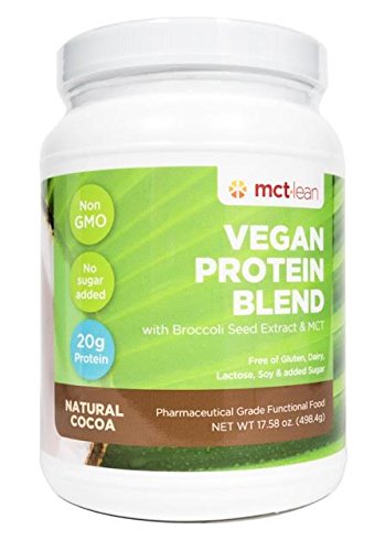 MCT Lean Vegan Protein Blend - Natural Cocoa - No Sugar Formula