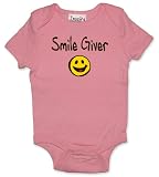 Inspire Clothing Organic Smile Giver Bodysuit Bubble Gum, 6 Months