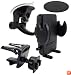 Arkon SM410 Universal Windshield with Dashboard and Vent Mount for Smartphones and PDAs - Mount - Bulk Packaging - Black