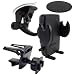 Arkon SM410 Universal Windshield with Dashboard and Vent Mount for Smartphones and PDAs - Mount - Bulk Packaging - Black