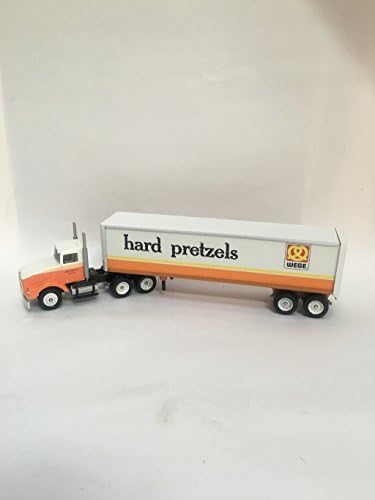 Wege Hard Pretzel Kenworth T800 Tandem Axle 48' Cargo Trailer 1:64 Diecast Scale Model Winross