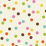 Creative Converting 24 Count Elise Premium Patterned Beverage Napkins, Festive, Dots