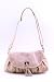 Crossbody Bag Clutch with Front Flap and Tassels - Beige
