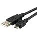 Micro USB to USB 2.0 Type A to B data cable for Amazon Kindle 2 BlackBerry Curve 8900 Storm 9500 Thunder,HTC: Leo Firestone HD2,Samsung UltraTOUCH Rant Highnote,LG Rhythm Glimmer Incite Spyder Rumor2 Chocolate,Motorola Q Series Q Global Q9h Q9m RAZR VE20 RAZR2 V8 V9 ROKR U9 V Series Nokia XpressMusic,Palm Treo PRE-3 feet