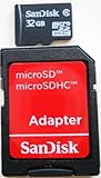 SanDisk 32GB 32G microSD microSDHC SD SDHC Card Class 4 C4 (BULK PACK) with ....