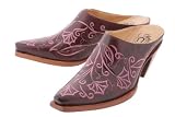 Charlie 1 Horse 'I6241' Western Mules Womens - Mahogany