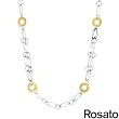 ROSATO Made in Italy Stylish Necklace Made in 14K/925 Gold plated Silver. Total item weight 36.3g Length 60in