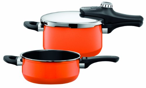 Silit 1010172811 Schnellkochtopf Sicomatic econtrol Duo 4.5 und 3 Liter, wild orange Preisvergleich