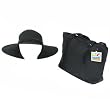 New Wedding Sun Visor Floppy Hat Summer Bag Set Sequin Black