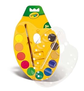 Crayola - Acquerelli da 12 Colori + Pennello