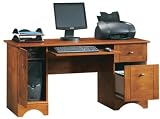 Sauder Computer Desk in Brushed Maple
