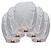 Olym Store(TM) 20 Pcs Chinese Sky Fly Fire Paper Lanterns Wish Balloon Wishing Lamp for Wedding Birthday Christmas Party White