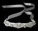 Vintage Ribbon Bridal Headband with Rhinestone Accents
