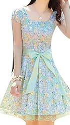 Summer Floral Print Cotton Bubble Dress  Dress